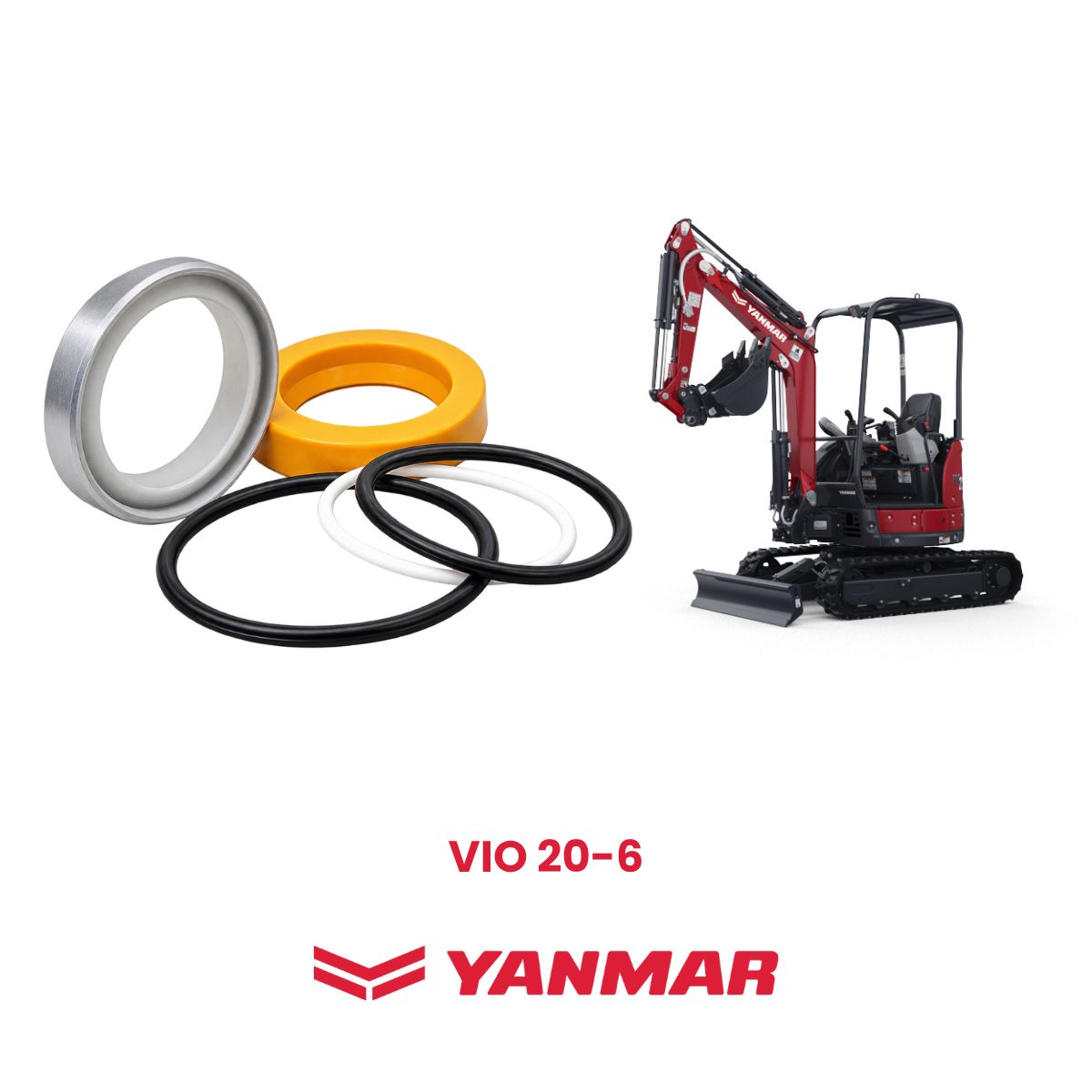 Reparo Cilindro da Lança Yanmar ViO 20-6